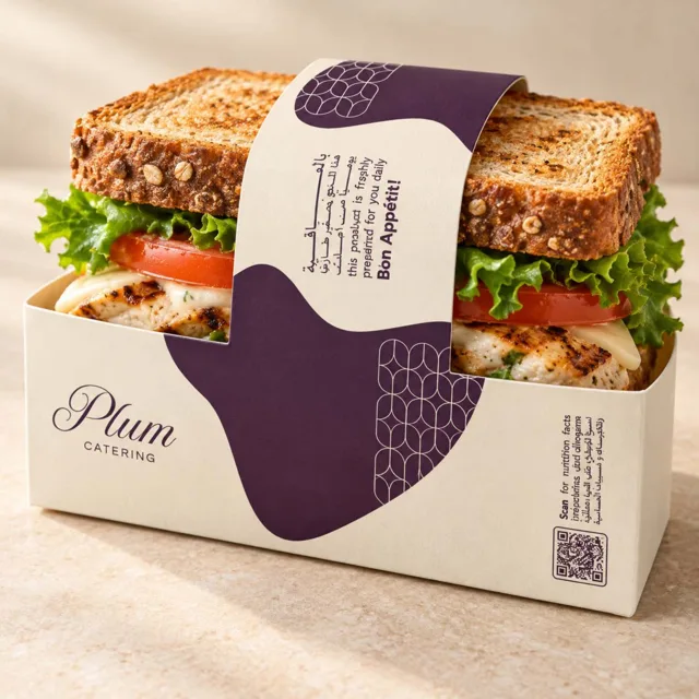 Plum Catering — Packaging Design